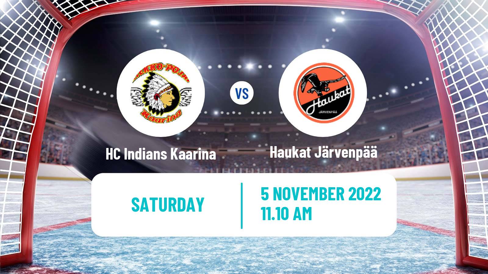 Hockey Finnish Suomi-sarja HC Indians Kaarina - Haukat Järvenpää