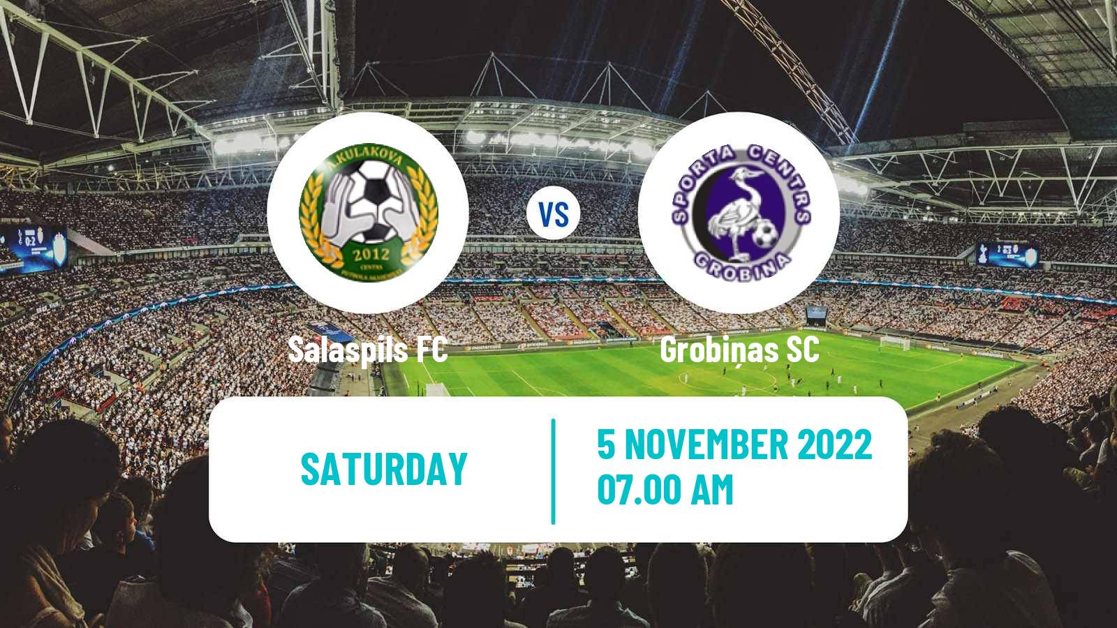 Soccer Latvian 1 Liga Salaspils - Grobiņa