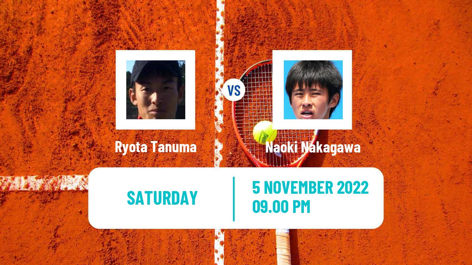 Tennis ATP Challenger Ryota Tanuma - Naoki Nakagawa