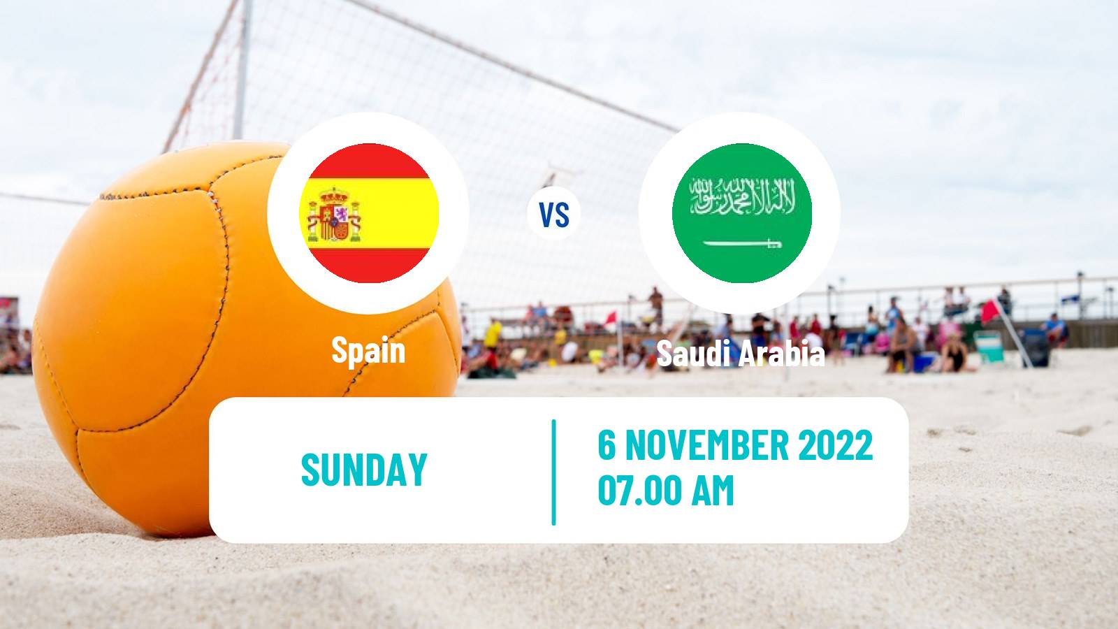 Beach soccer Beach Soccer Spain - Saudi Arabia