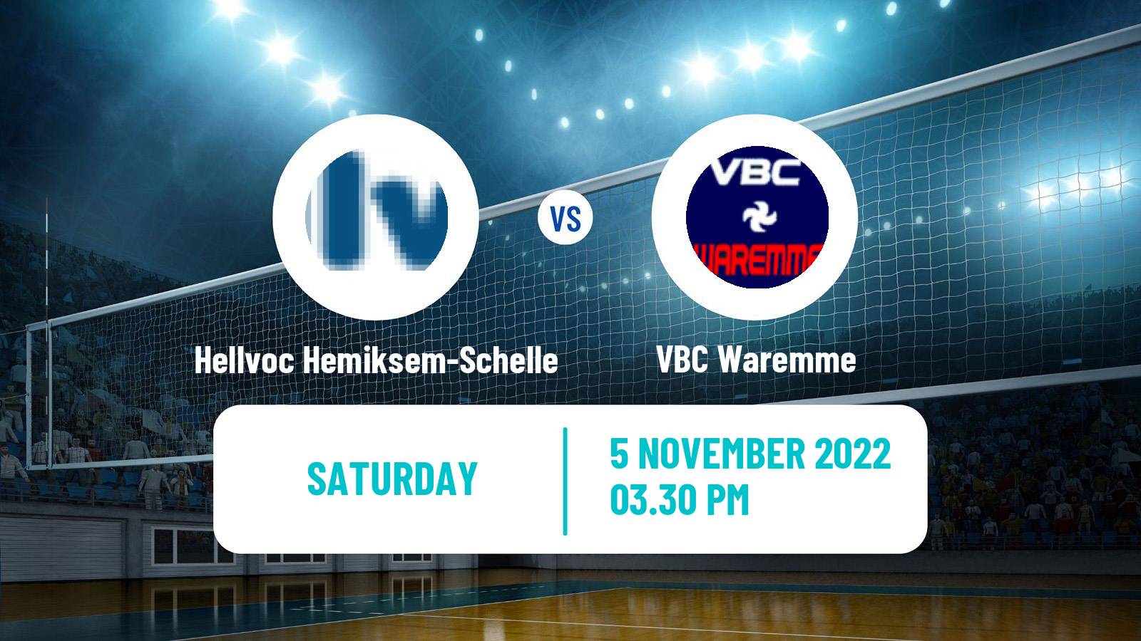 Volleyball Belgian Cup Volleyball Hellvoc Hemiksem-Schelle - Waremme