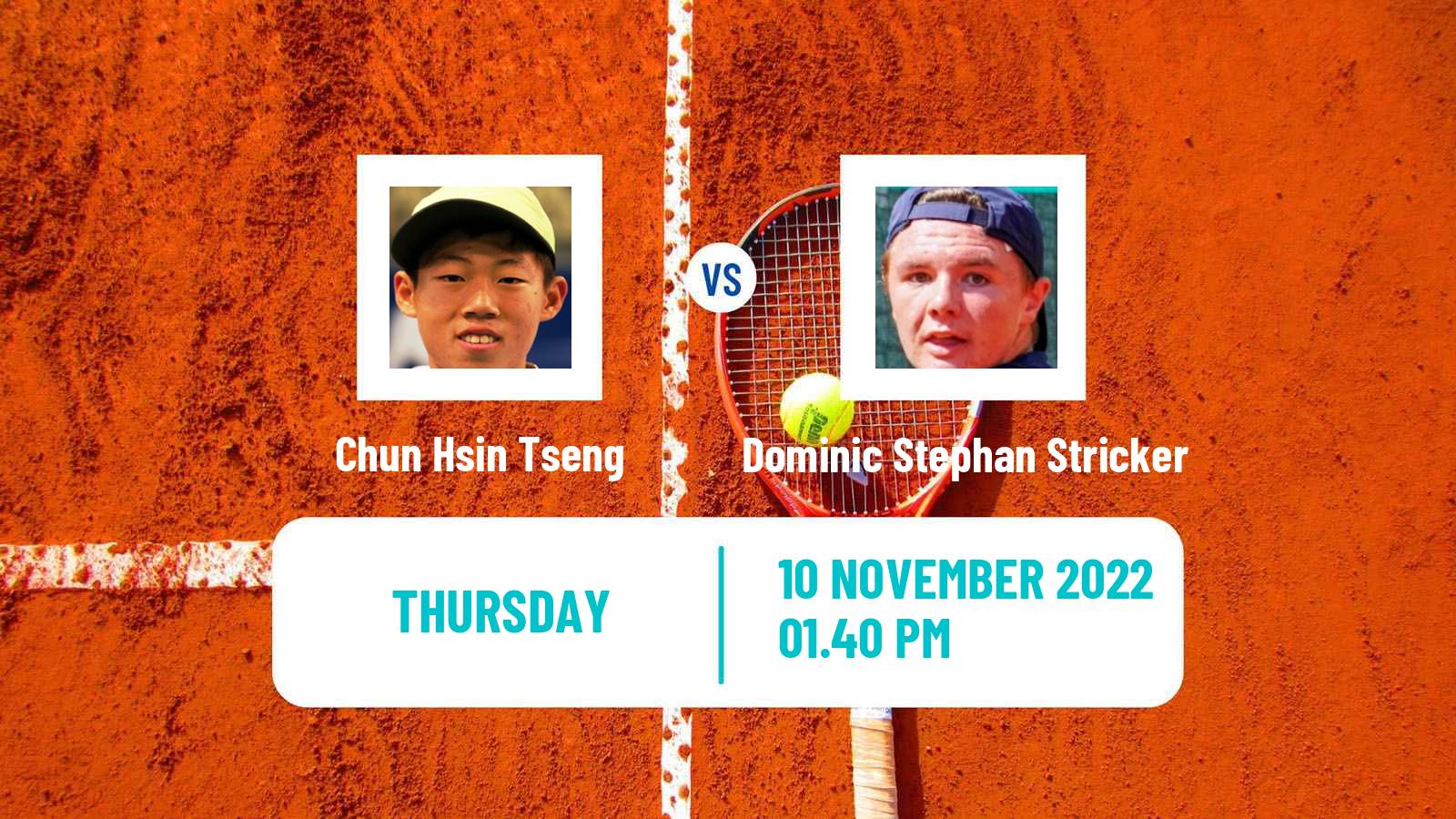 Tennis ATP Next Gen Finals Chun Hsin Tseng - Dominic Stephan Stricker