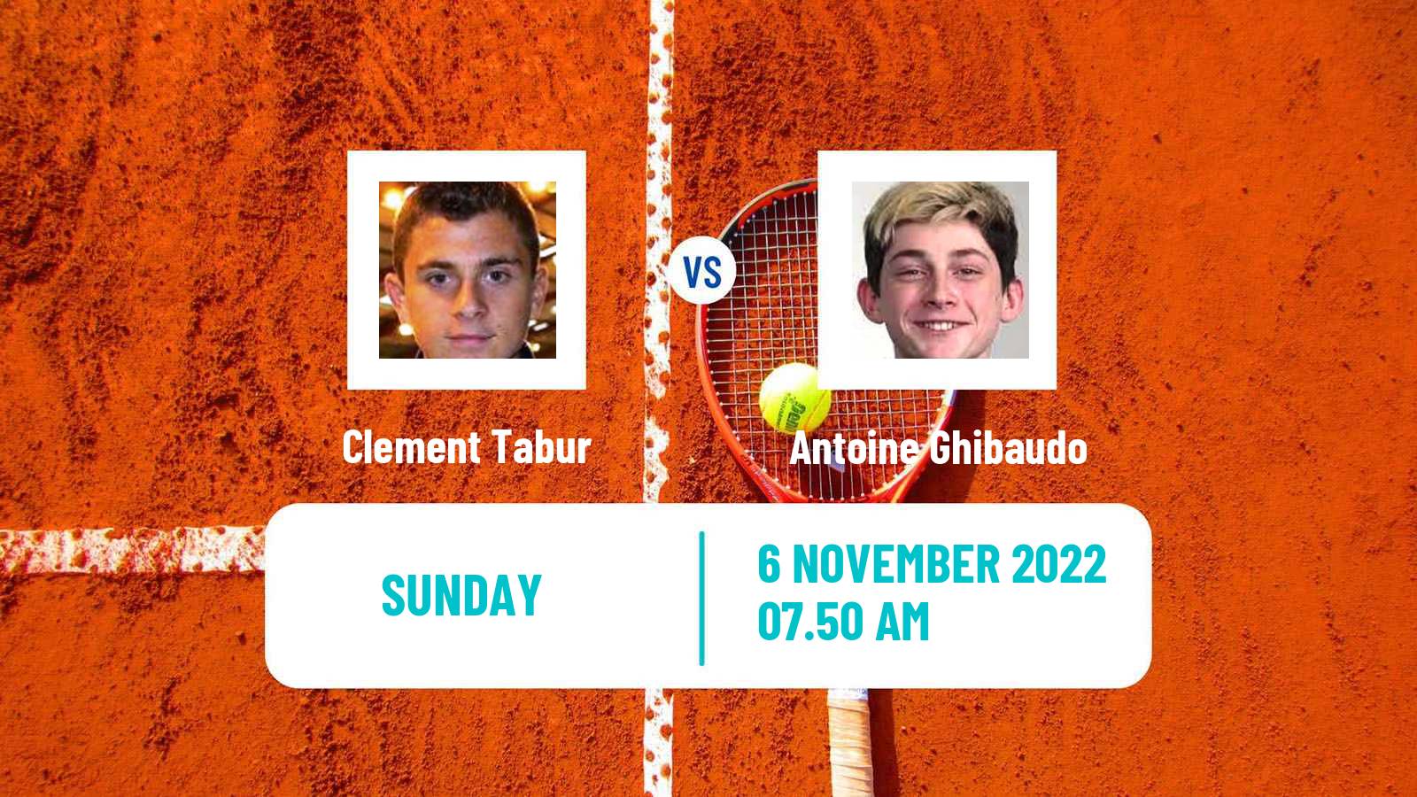 Tennis ATP Challenger Clement Tabur - Antoine Ghibaudo