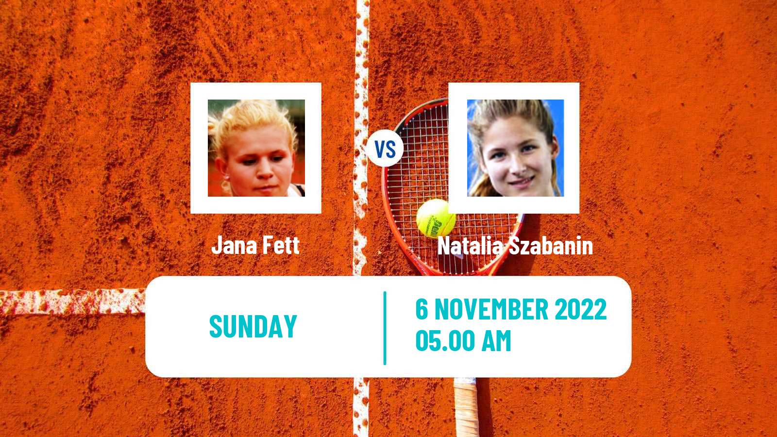 Tennis ITF Tournaments Jana Fett - Natalia Szabanin