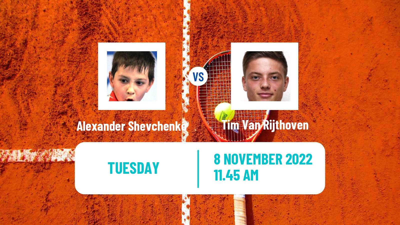 Tennis ATP Challenger Alexander Shevchenko - Tim Van Rijthoven
