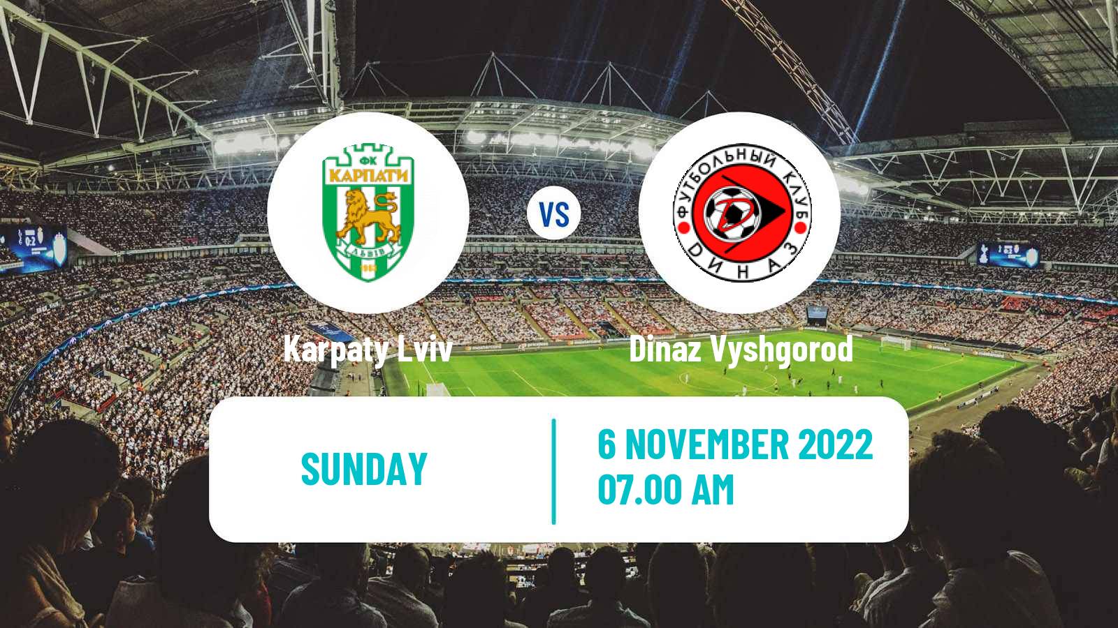 Soccer Ukrainian Persha Liga Karpaty Lviv - Dinaz Vyshgorod