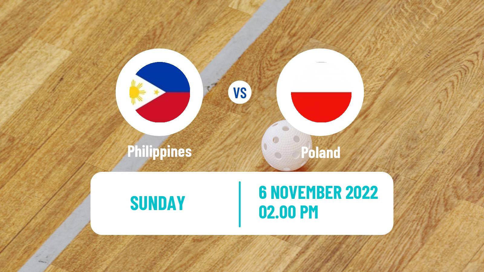 Floorball World Championship Floorball Philippines - Poland