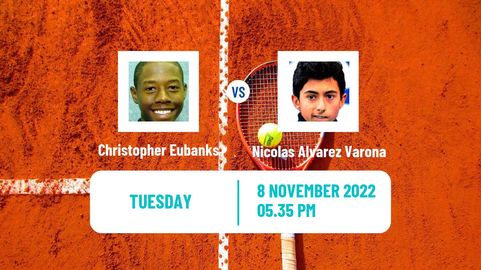 Tennis ATP Challenger Christopher Eubanks - Nicolas Alvarez Varona