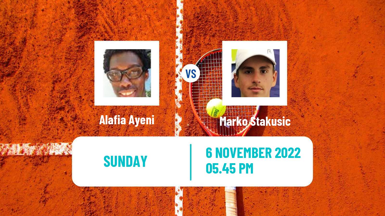 Tennis ATP Challenger Alafia Ayeni - Marko Stakusic