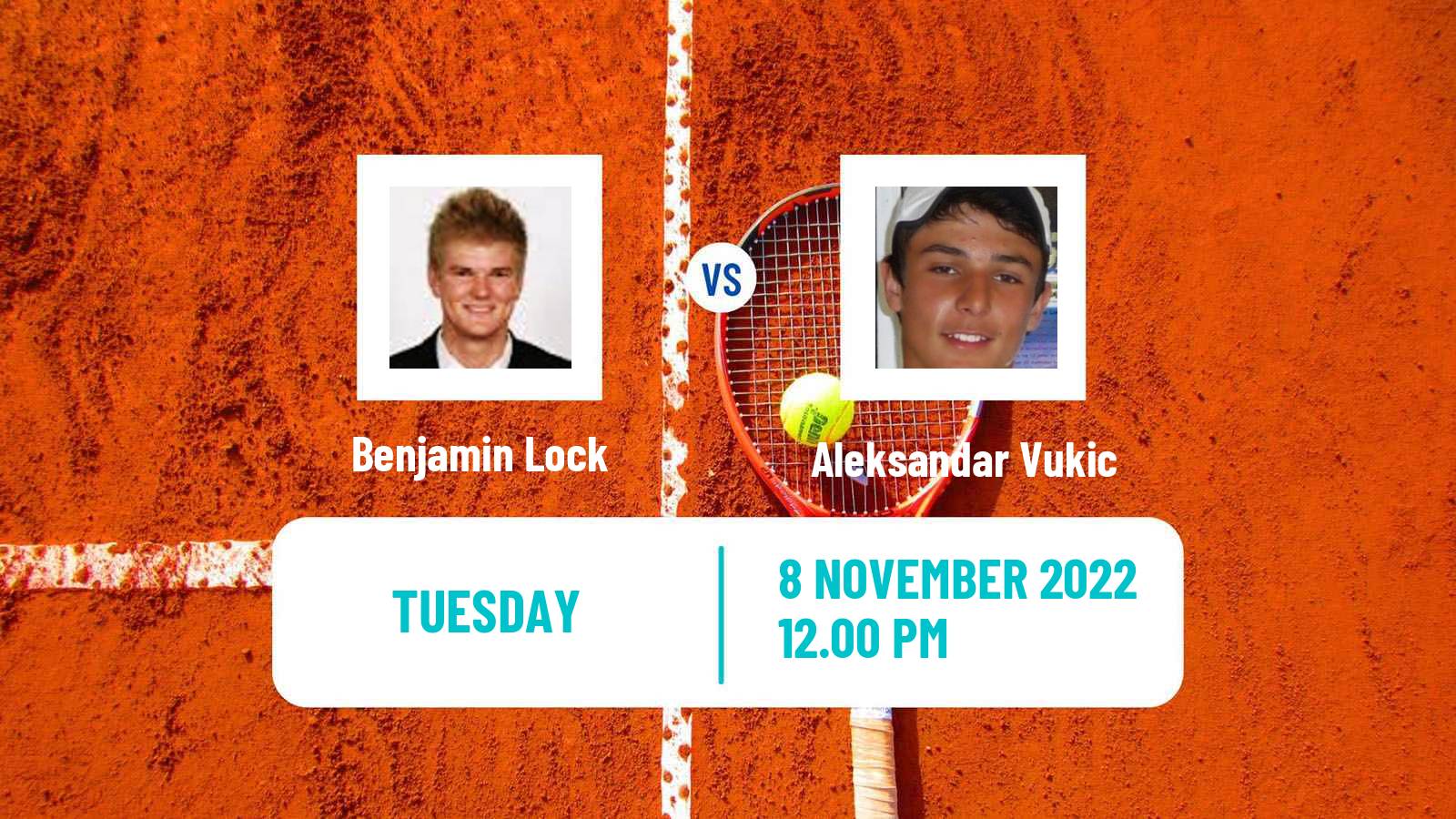 Tennis ATP Challenger Benjamin Lock - Aleksandar Vukic