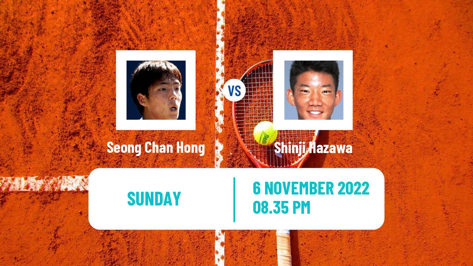 Tennis ATP Challenger Seong Chan Hong - Shinji Hazawa