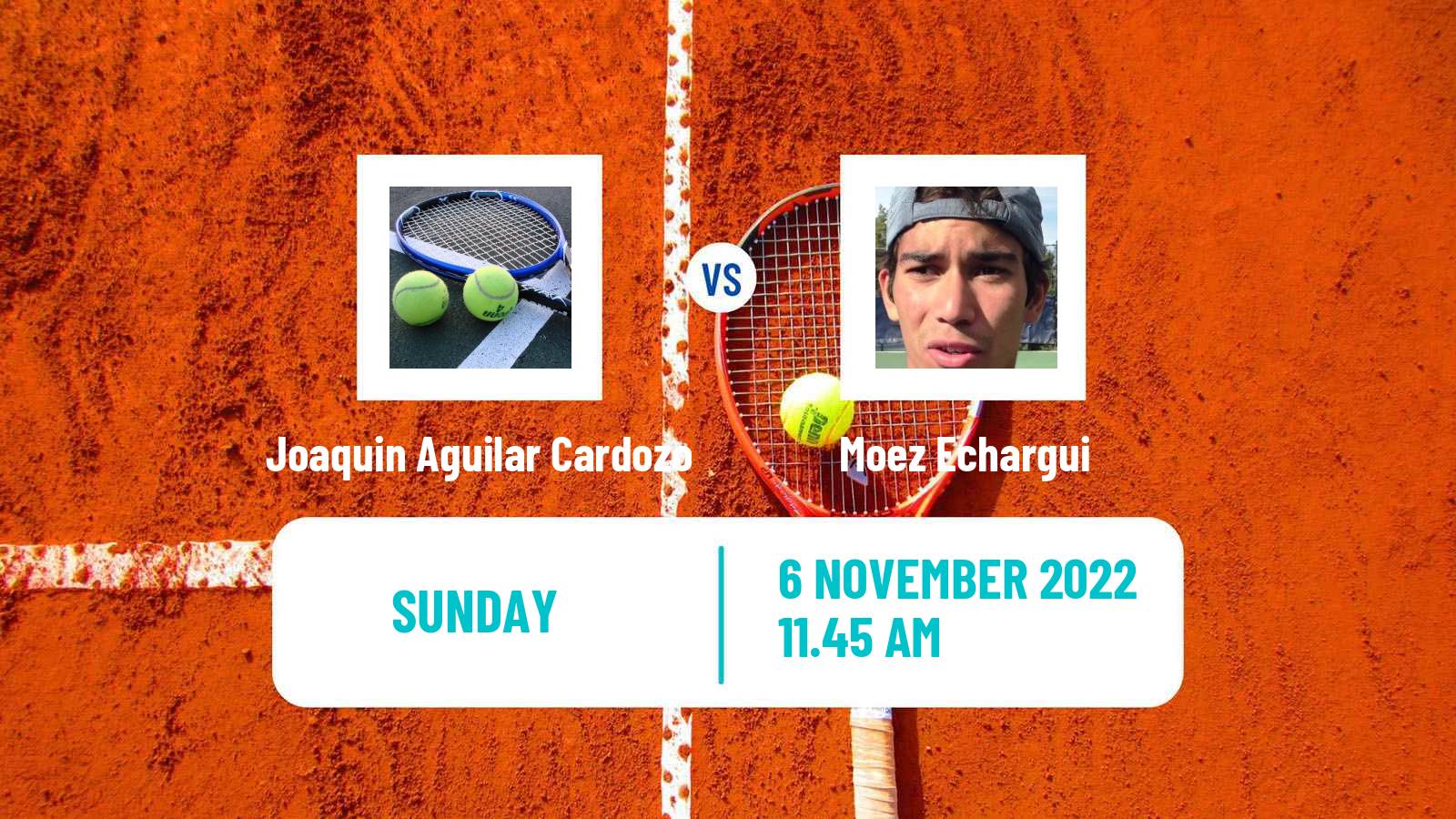 Tennis ATP Challenger Joaquin Aguilar Cardozo - Moez Echargui