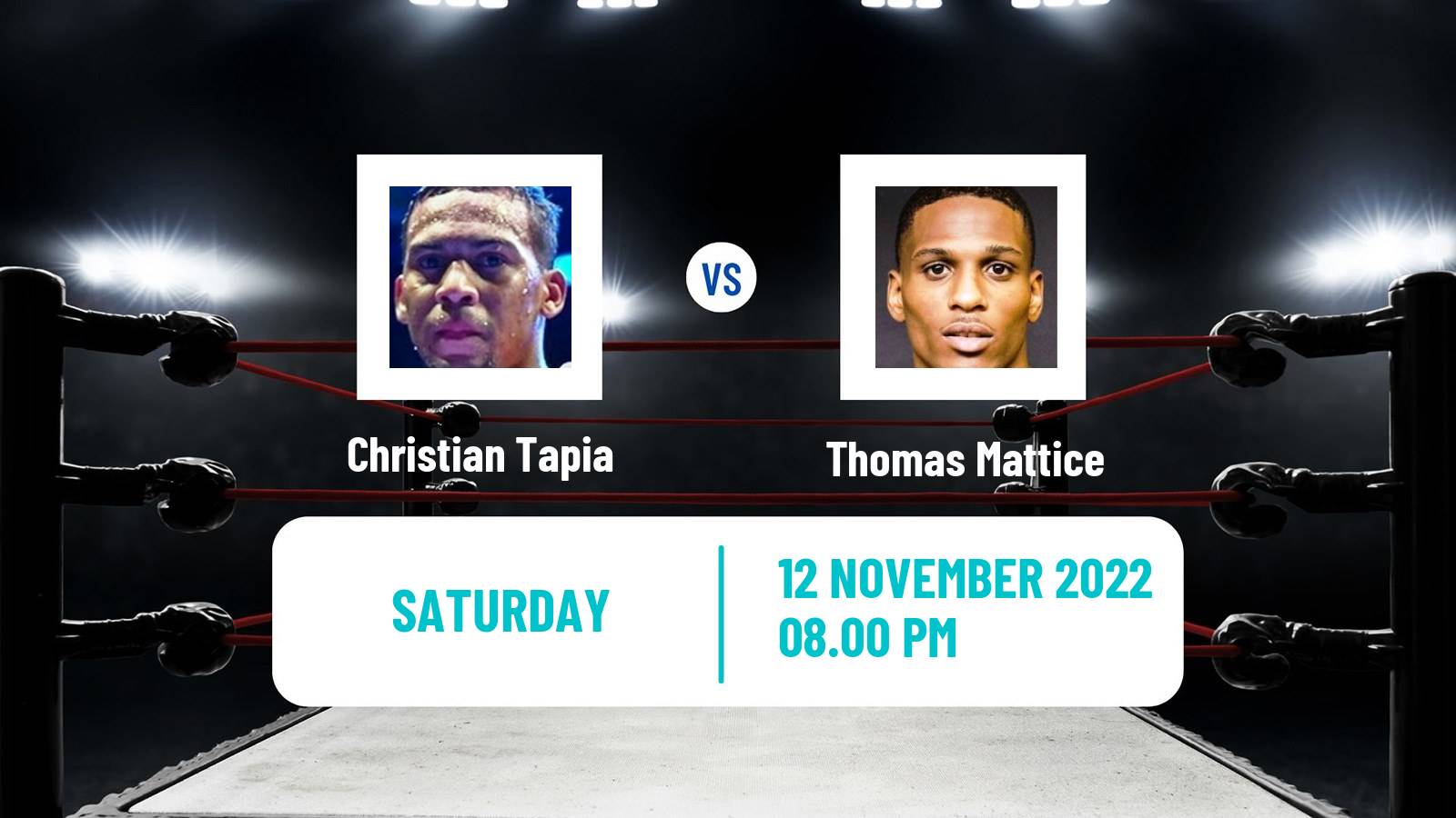 Boxing Boxing Christian Tapia - Thomas Mattice