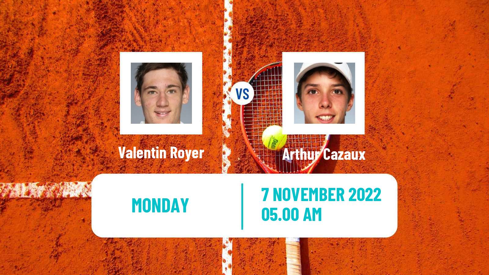 Tennis ATP Challenger Valentin Royer - Arthur Cazaux