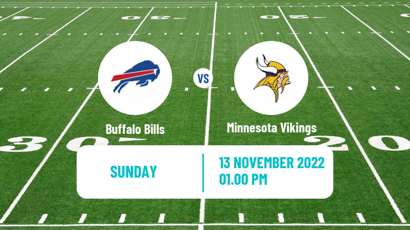 American football NFL Buffalo Bills - Minnesota Vikings