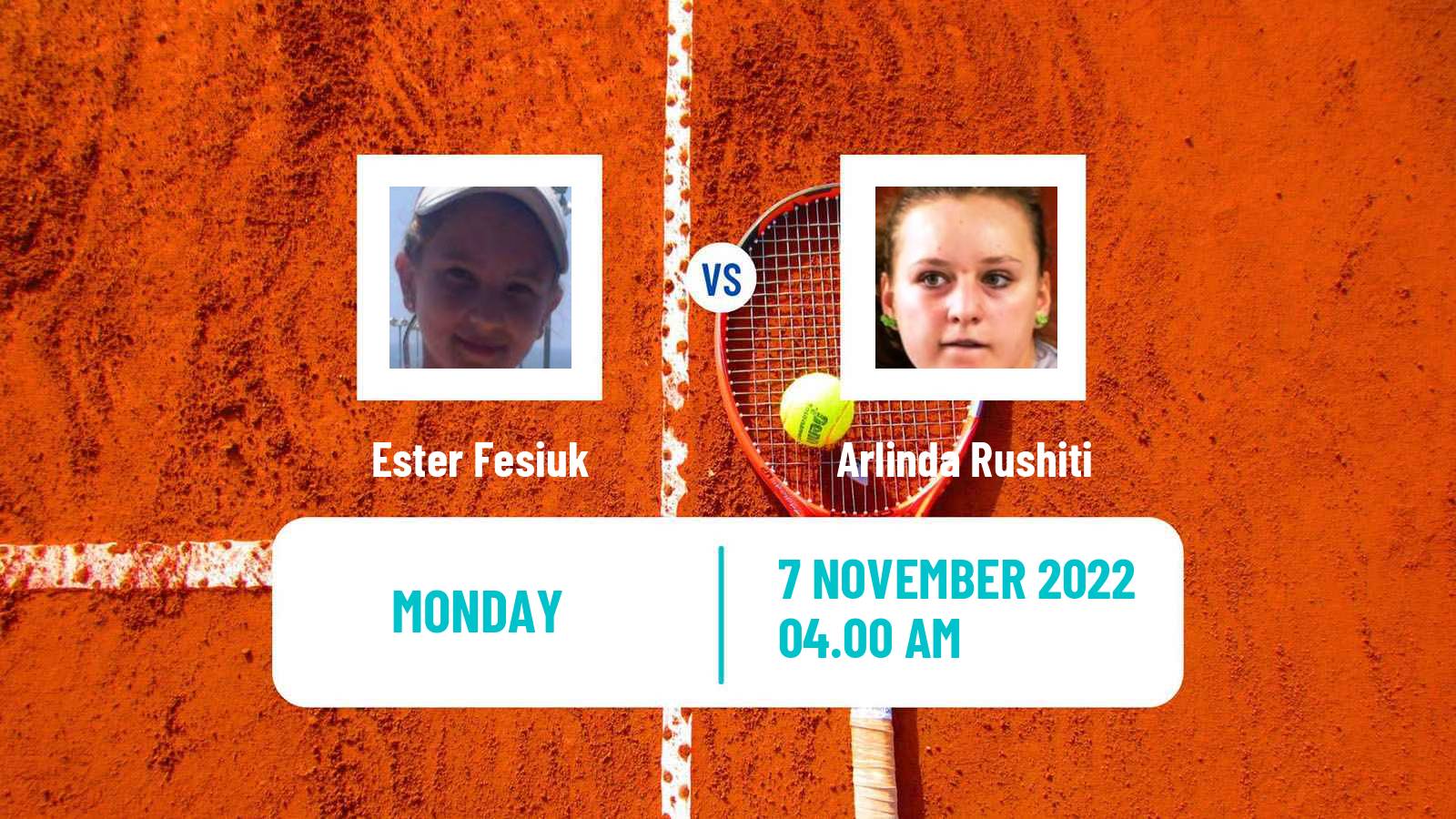 Tennis ITF Tournaments Ester Fesiuk - Arlinda Rushiti