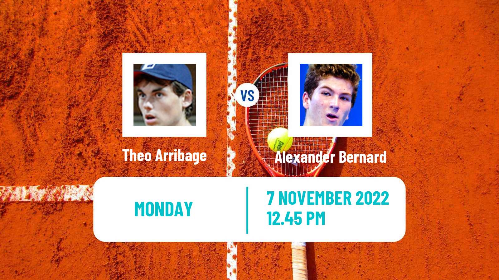 Tennis ATP Challenger Theo Arribage - Alexander Bernard