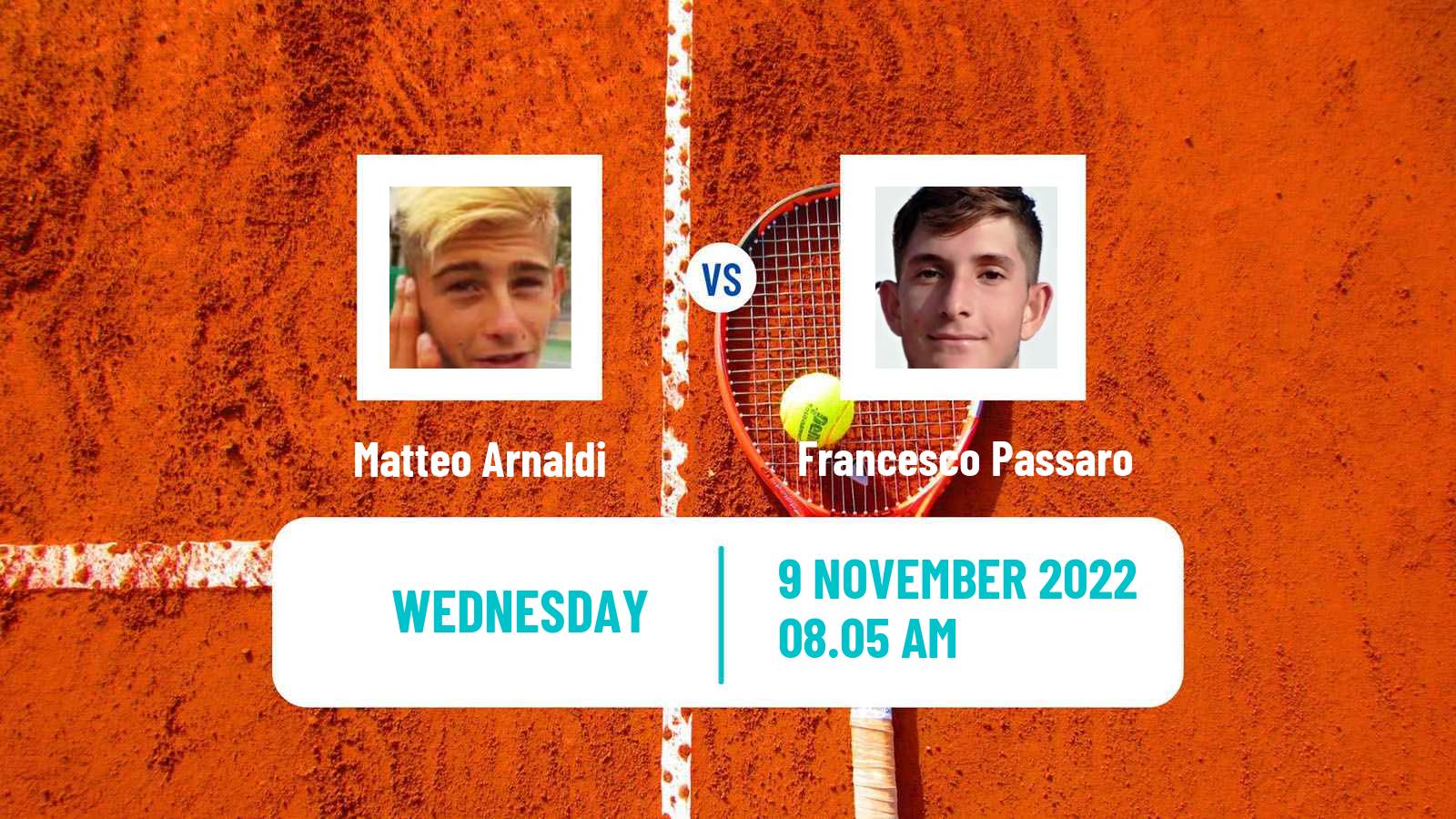 Tennis ATP Next Gen Finals Matteo Arnaldi - Francesco Passaro
