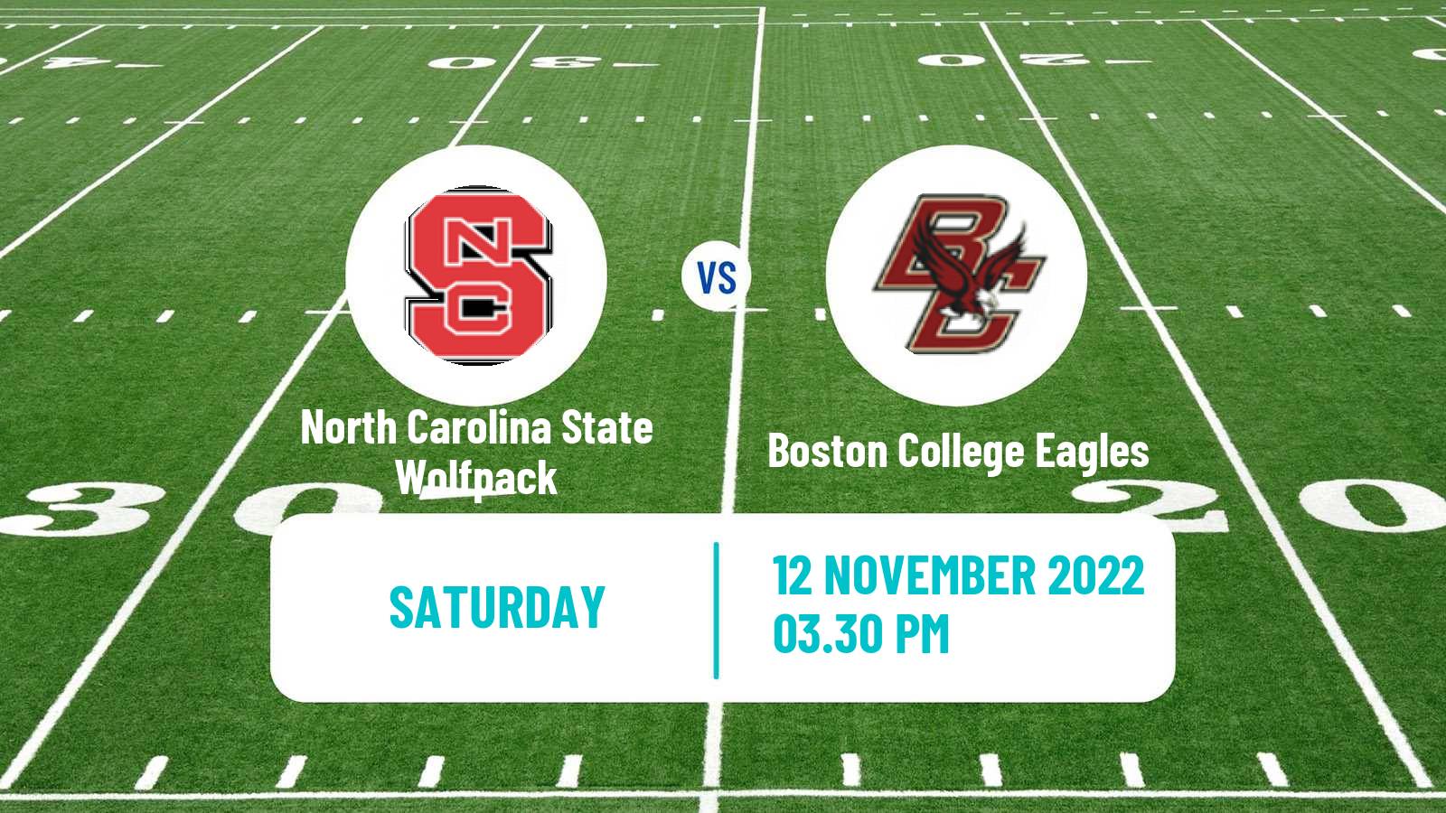 American football NCAA College Football North Carolina State Wolfpack - Boston College Eagles