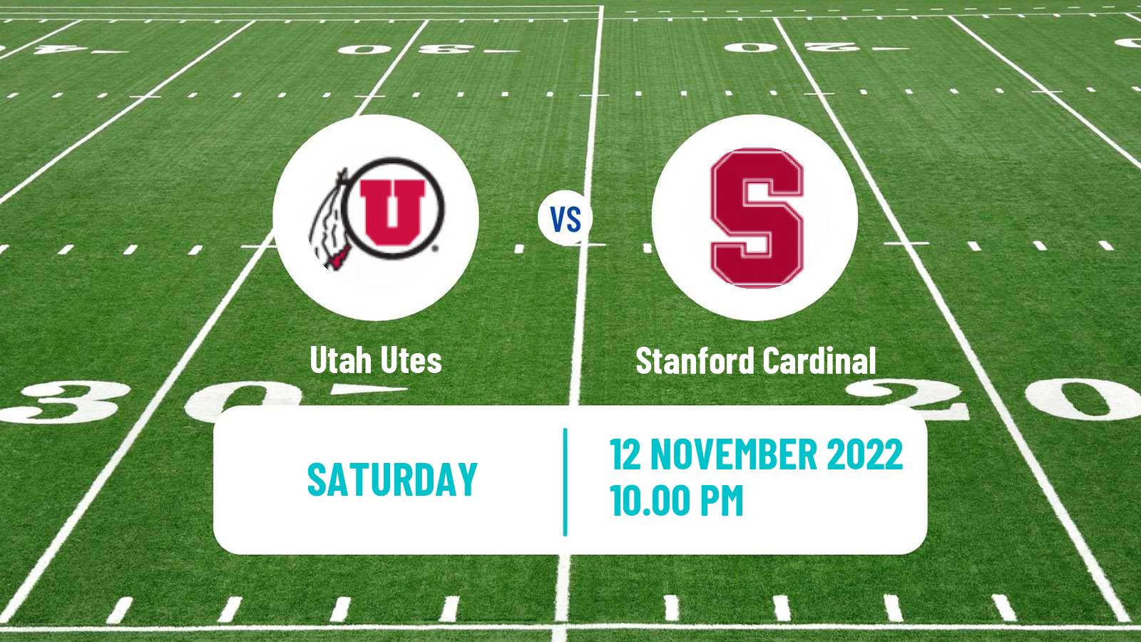 American football NCAA College Football Utah Utes - Stanford Cardinal