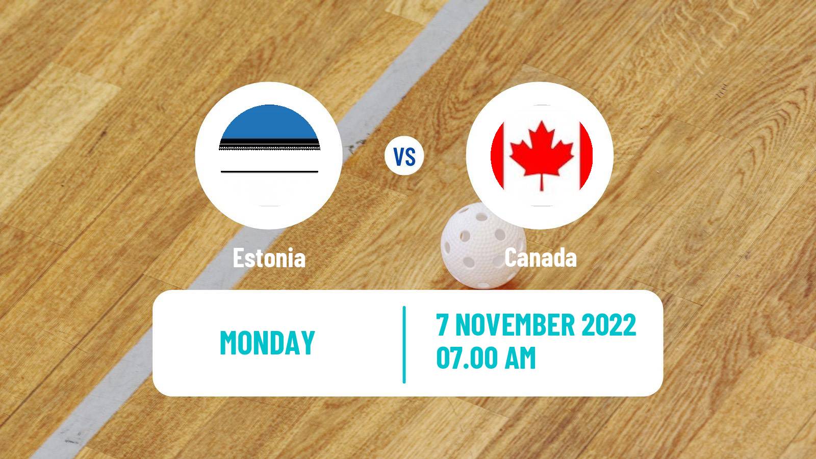 Floorball World Championship Floorball Estonia - Canada