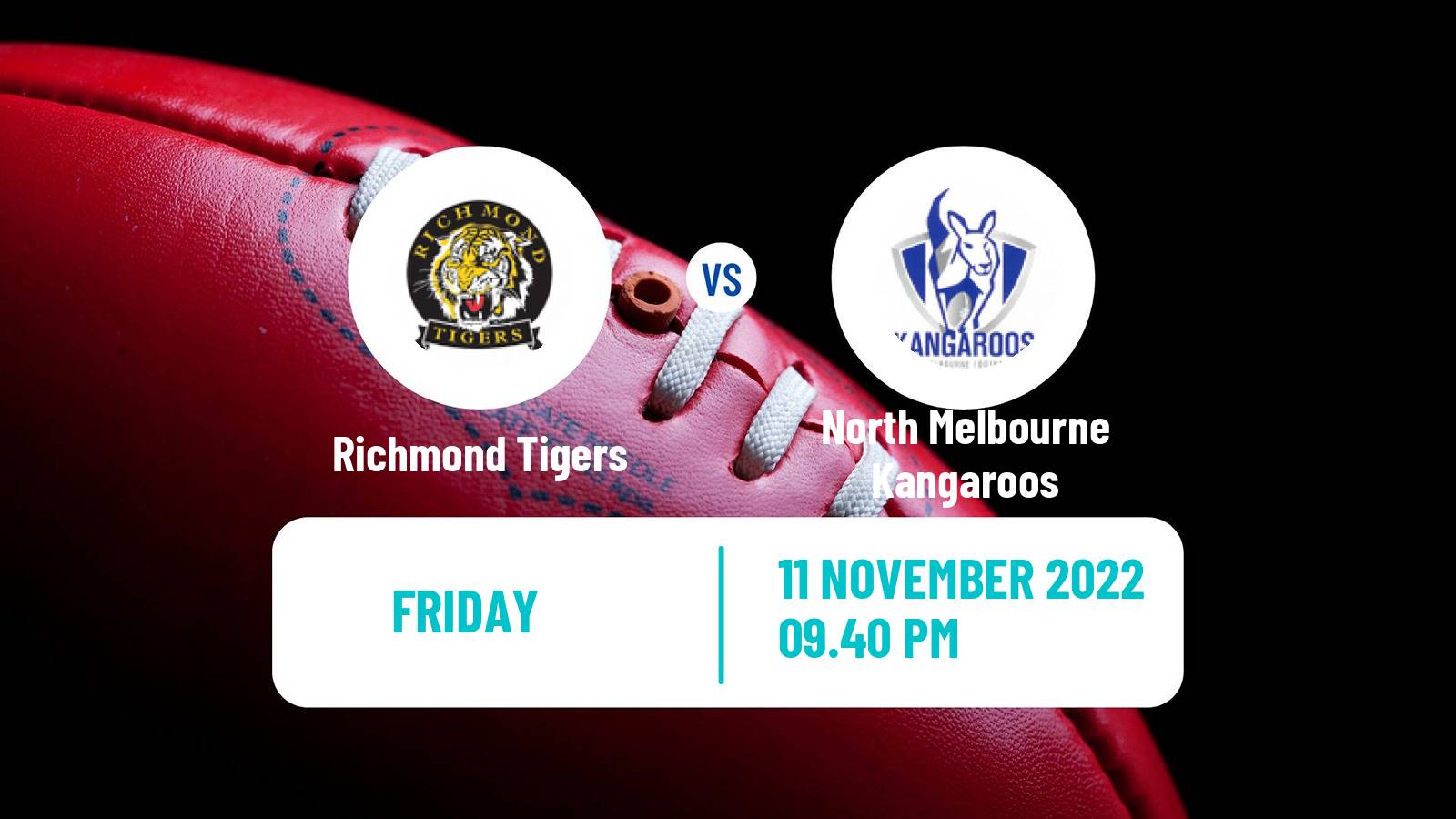 Aussie rules AFL Women Richmond Tigers - North Melbourne Kangaroos