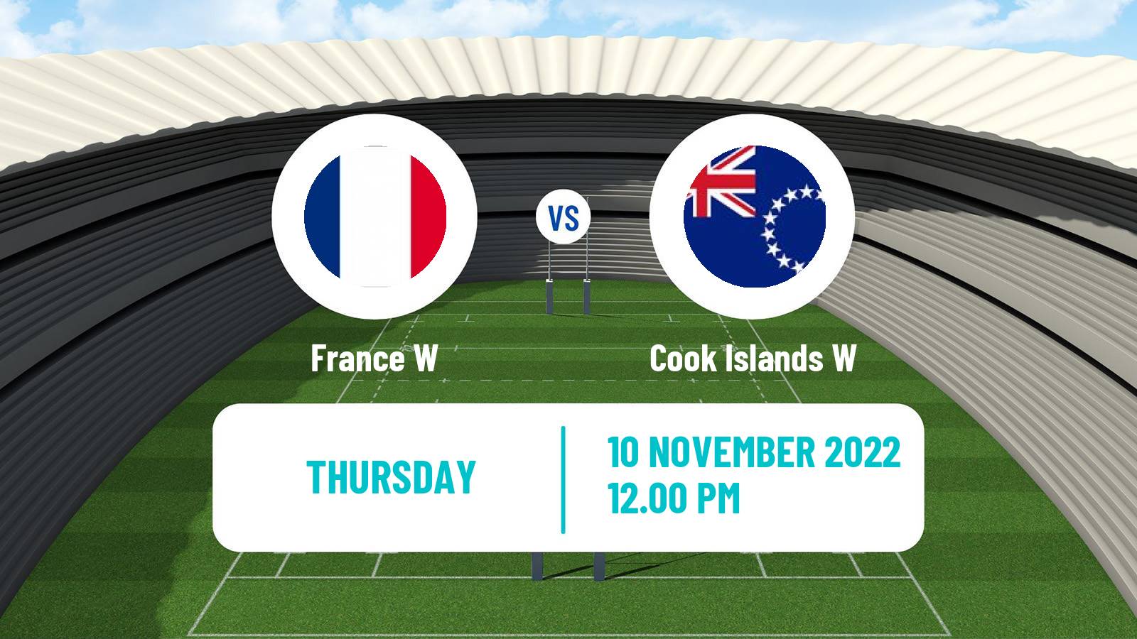 Rugby league World Cup Rugby League Women France W - Cook Islands W