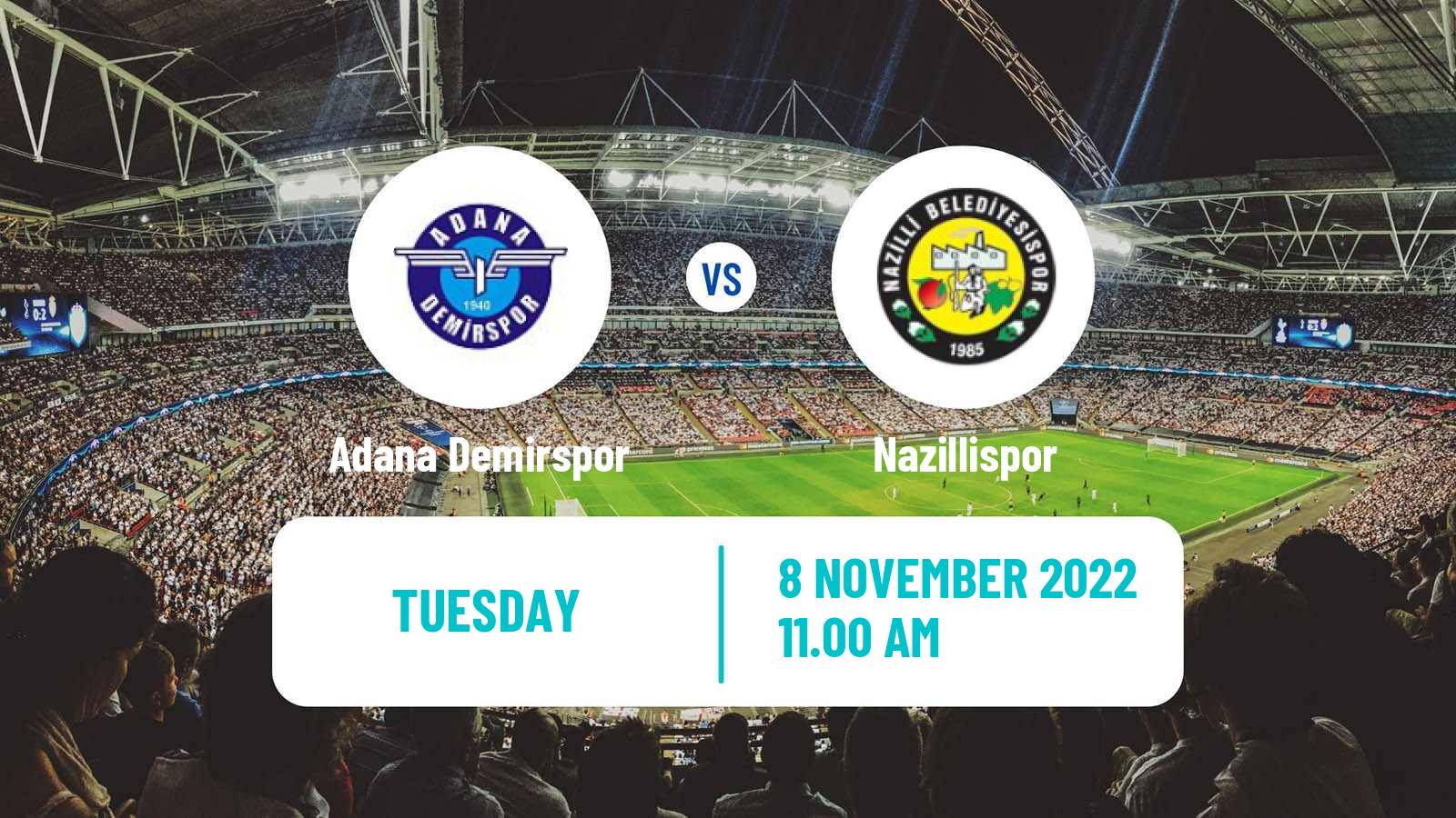 Soccer Turkish Cup Adana Demirspor - Nazillispor