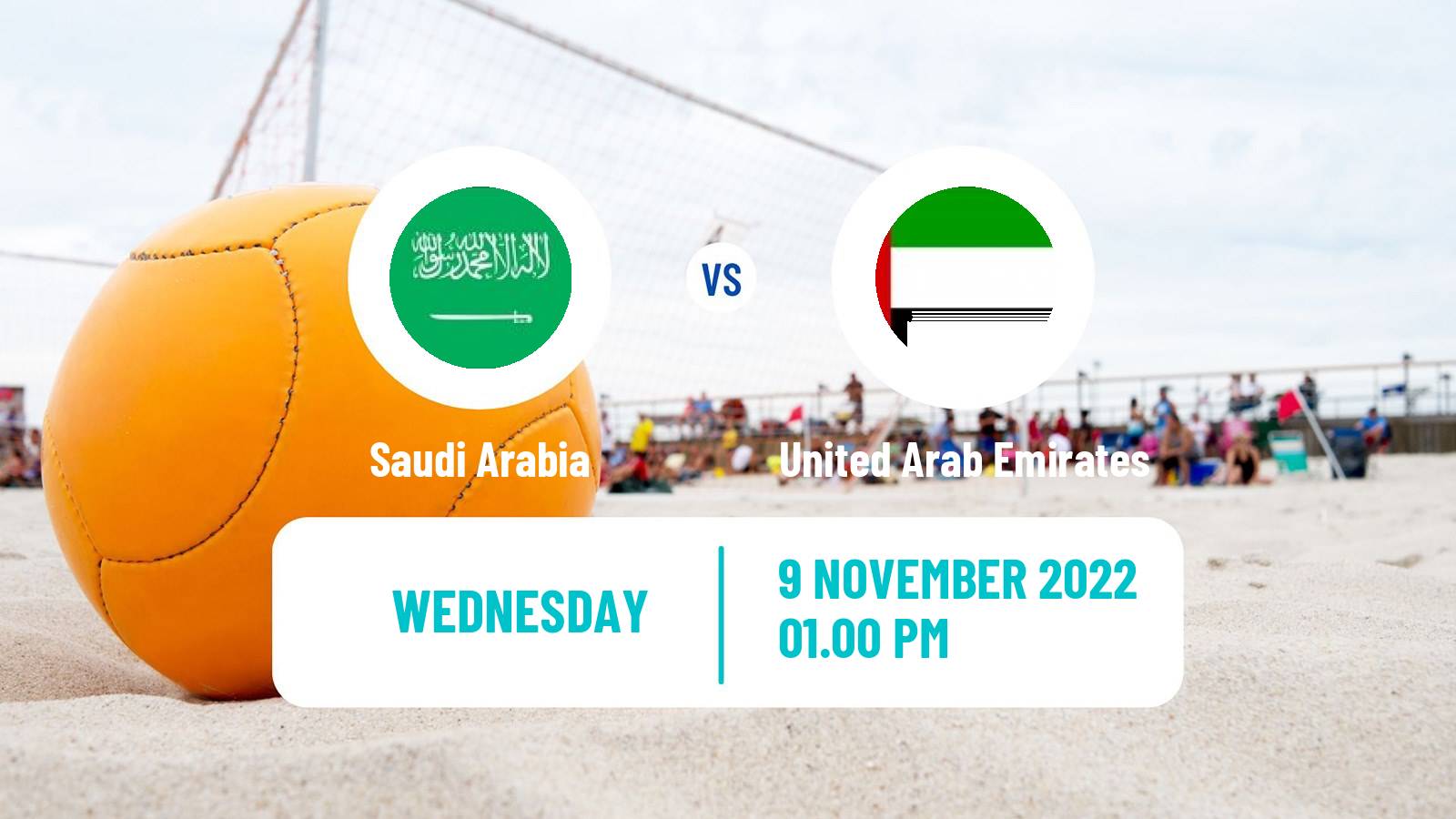 Beach soccer Beach Soccer Saudi Arabia - United Arab Emirates