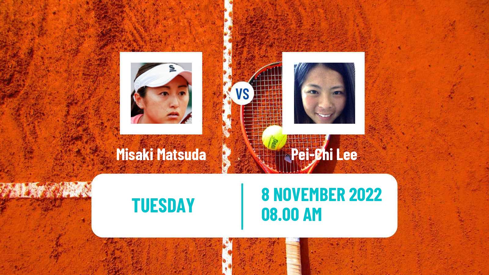 Tennis ITF Tournaments Misaki Matsuda - Pei-Chi Lee