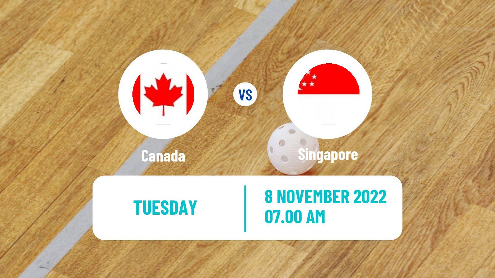 Floorball World Championship Floorball Canada - Singapore