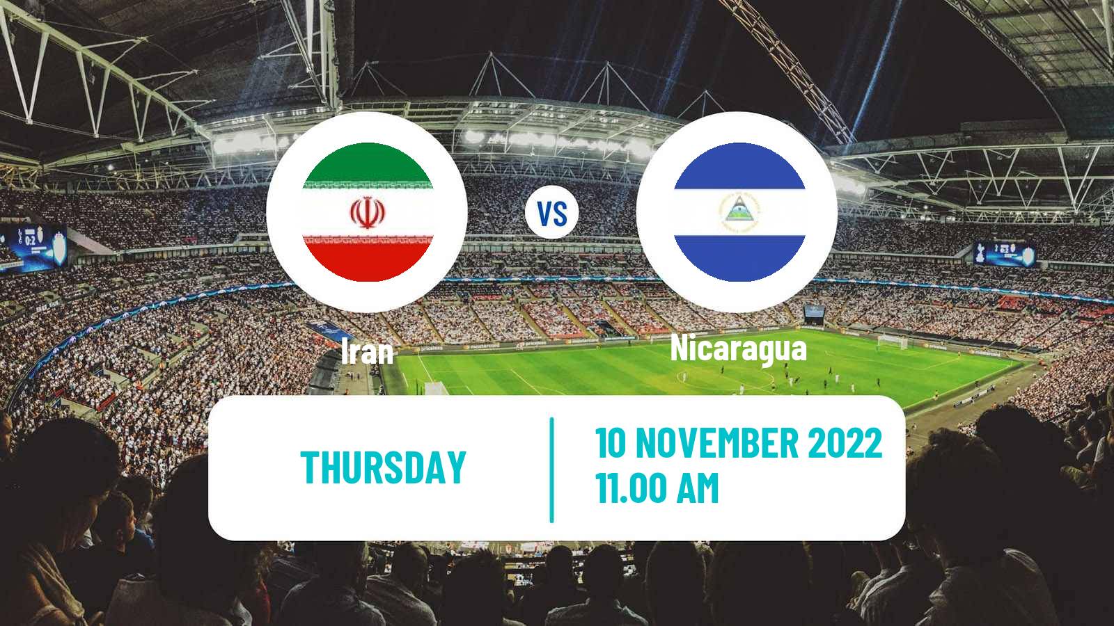Soccer Friendly Iran - Nicaragua