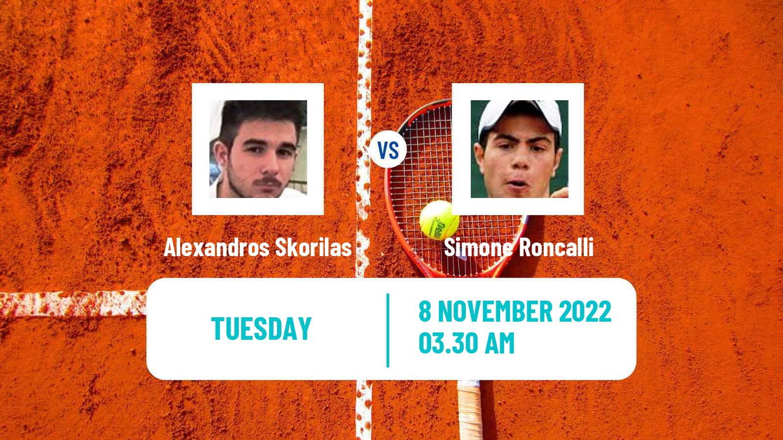 Tennis ITF Tournaments Alexandros Skorilas - Simone Roncalli