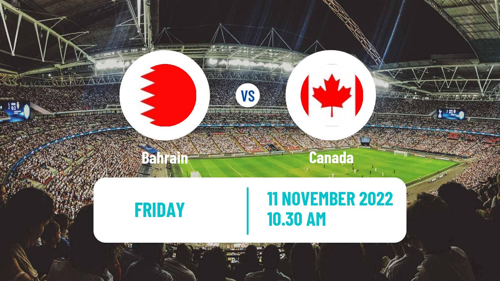 Soccer Friendly Bahrain - Canada