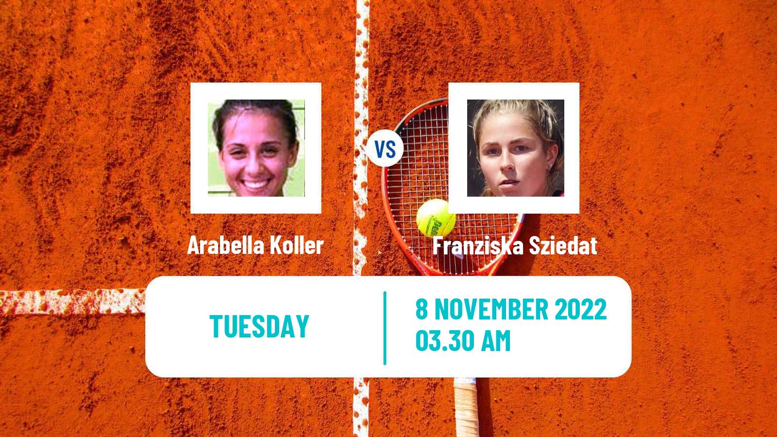 Tennis ITF Tournaments Arabella Koller - Franziska Sziedat