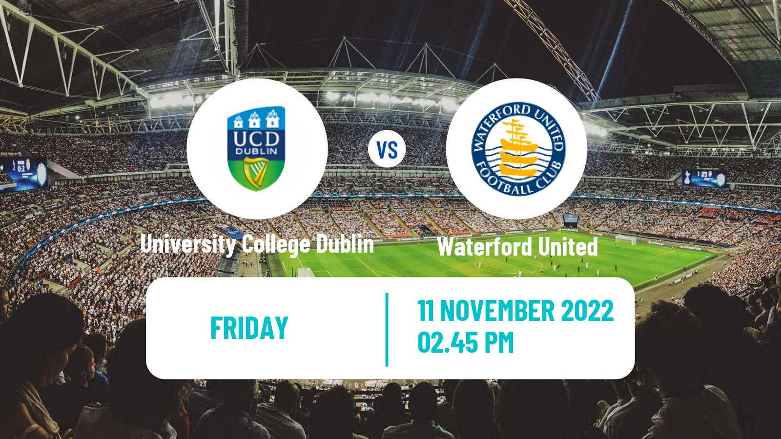 Soccer Irish Premier Division University College Dublin - Waterford United