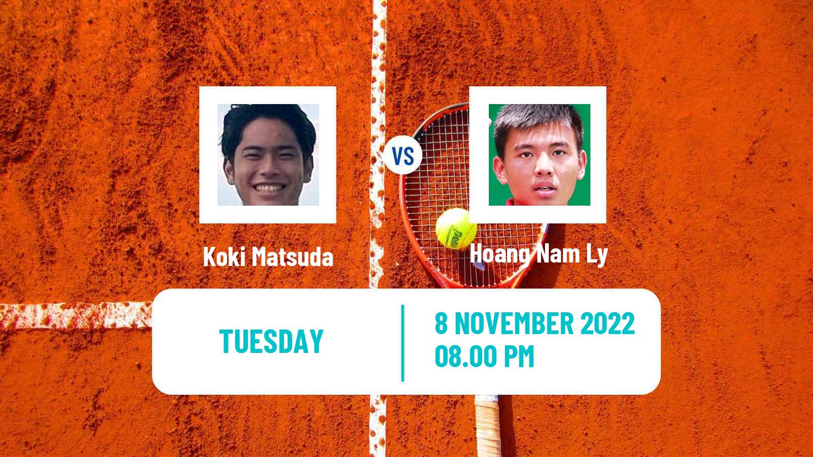 Tennis ATP Challenger Koki Matsuda - Hoang Nam Ly
