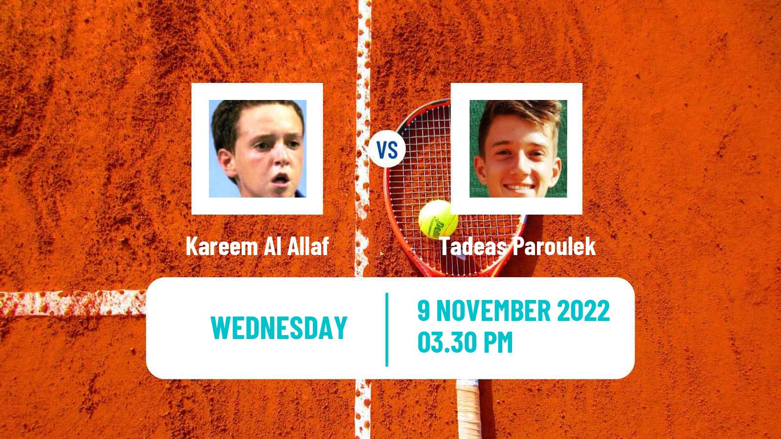 Tennis ITF Tournaments Kareem Al Allaf - Tadeas Paroulek