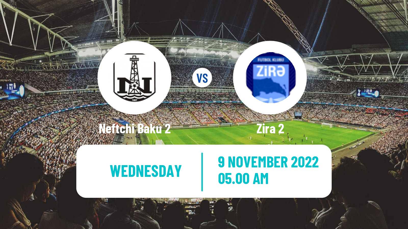 Soccer Azerbaijan First Division Neftchi Baku 2 - Zira 2