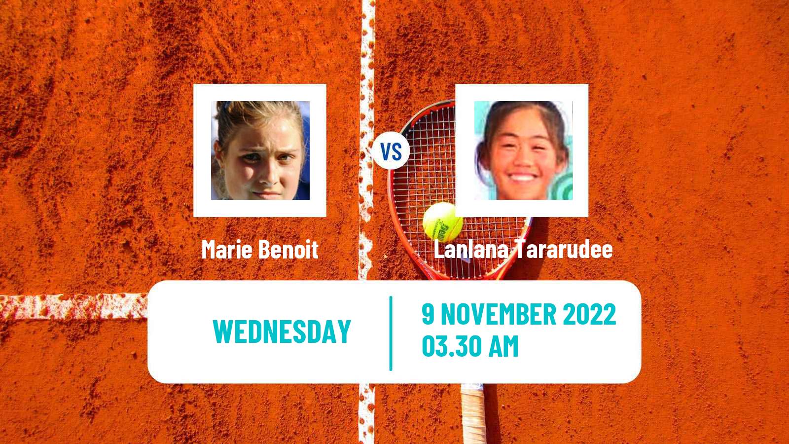 Tennis ITF Tournaments Marie Benoit - Lanlana Tararudee