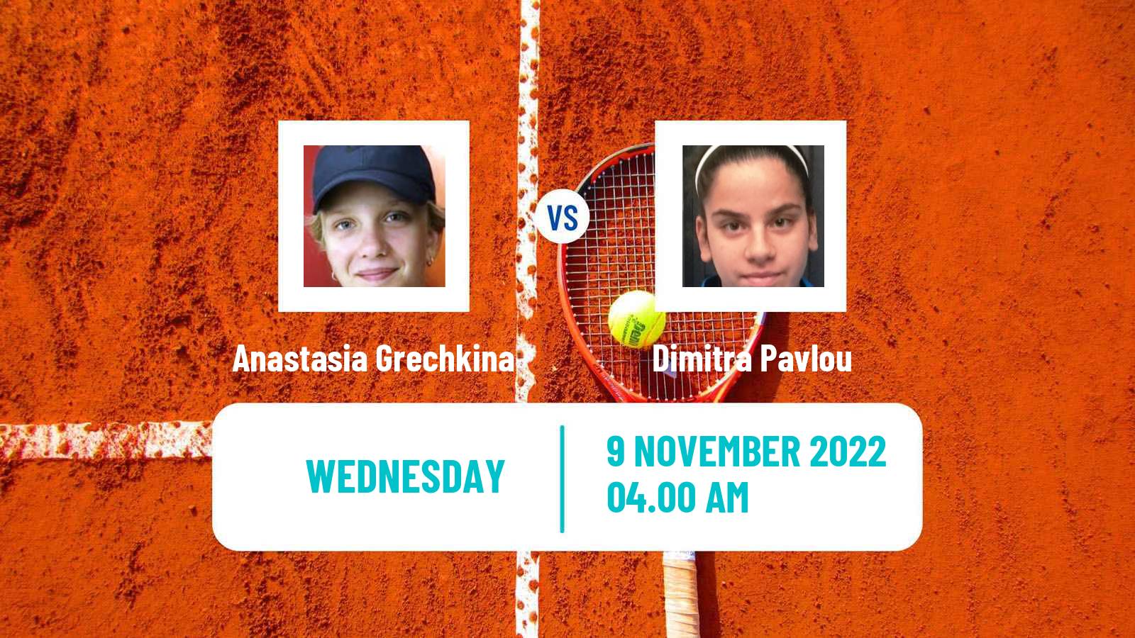 Tennis ITF Tournaments Anastasia Grechkina - Dimitra Pavlou
