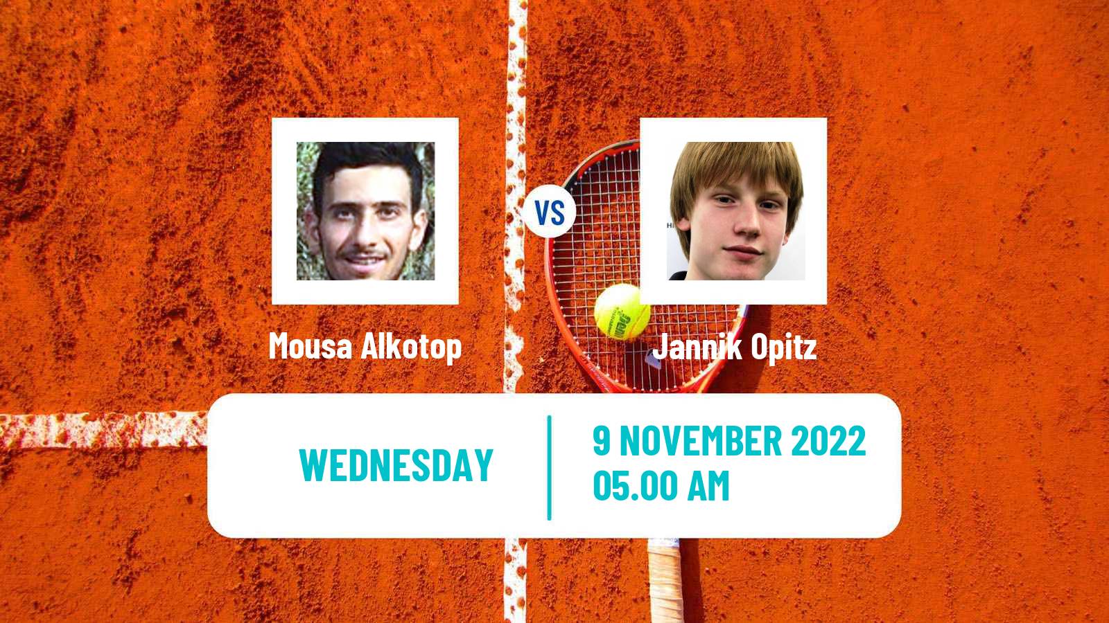 Tennis ITF Tournaments Mousa Alkotop - Jannik Opitz