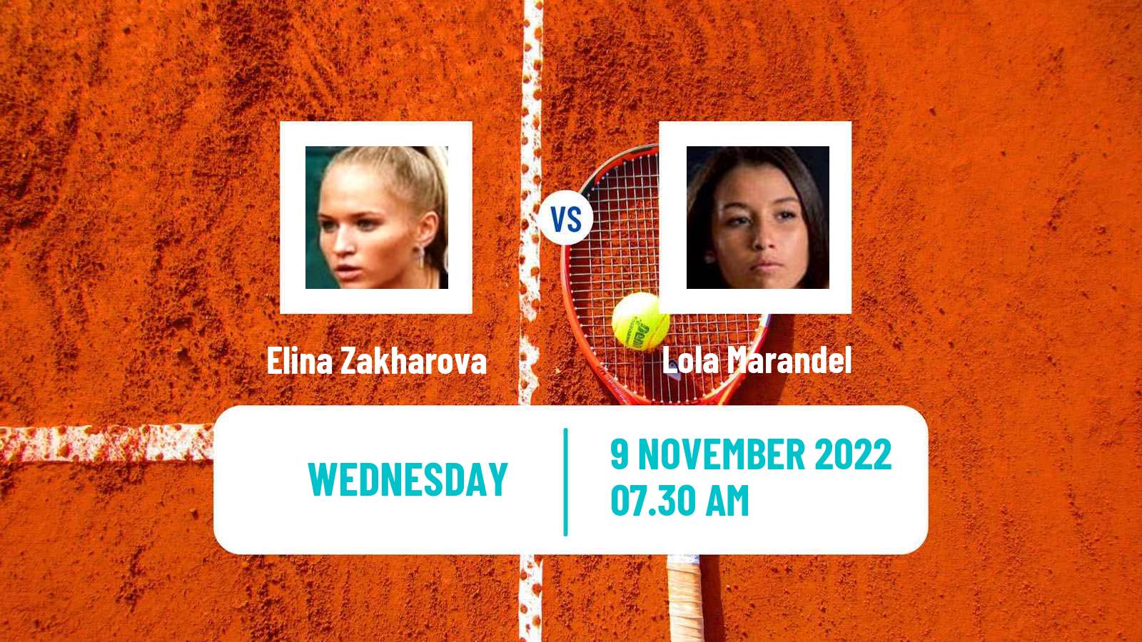 Tennis ITF Tournaments Elina Zakharova - Lola Marandel