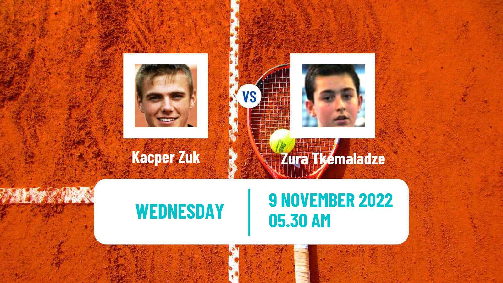 Tennis ITF Tournaments Kacper Zuk - Zura Tkemaladze
