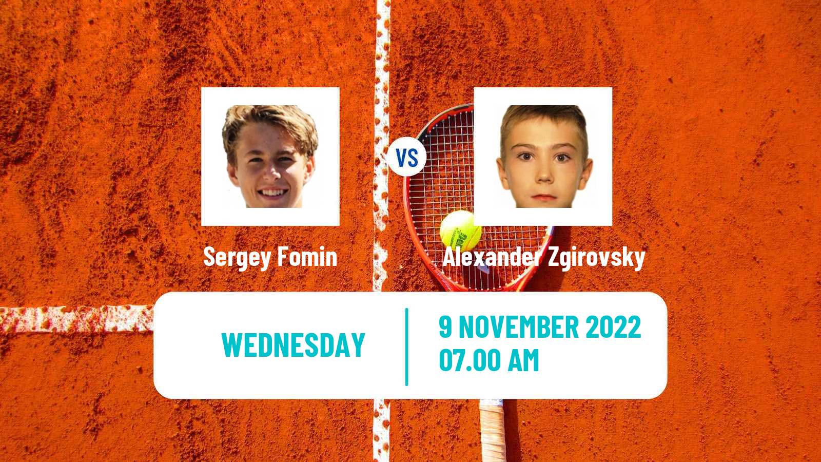 Tennis ITF Tournaments Sergey Fomin - Alexander Zgirovsky
