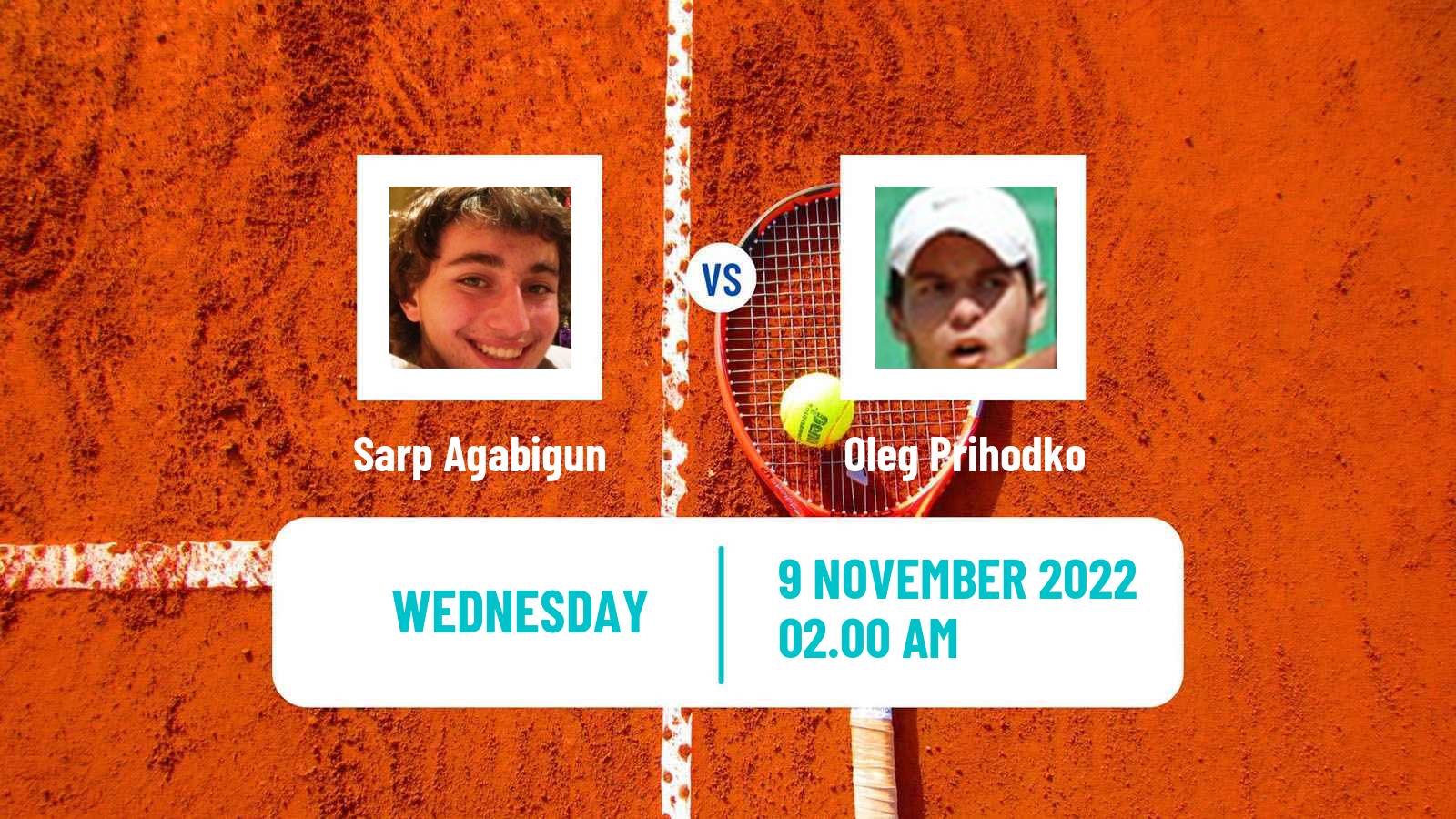 Tennis ITF Tournaments Sarp Agabigun - Oleg Prihodko