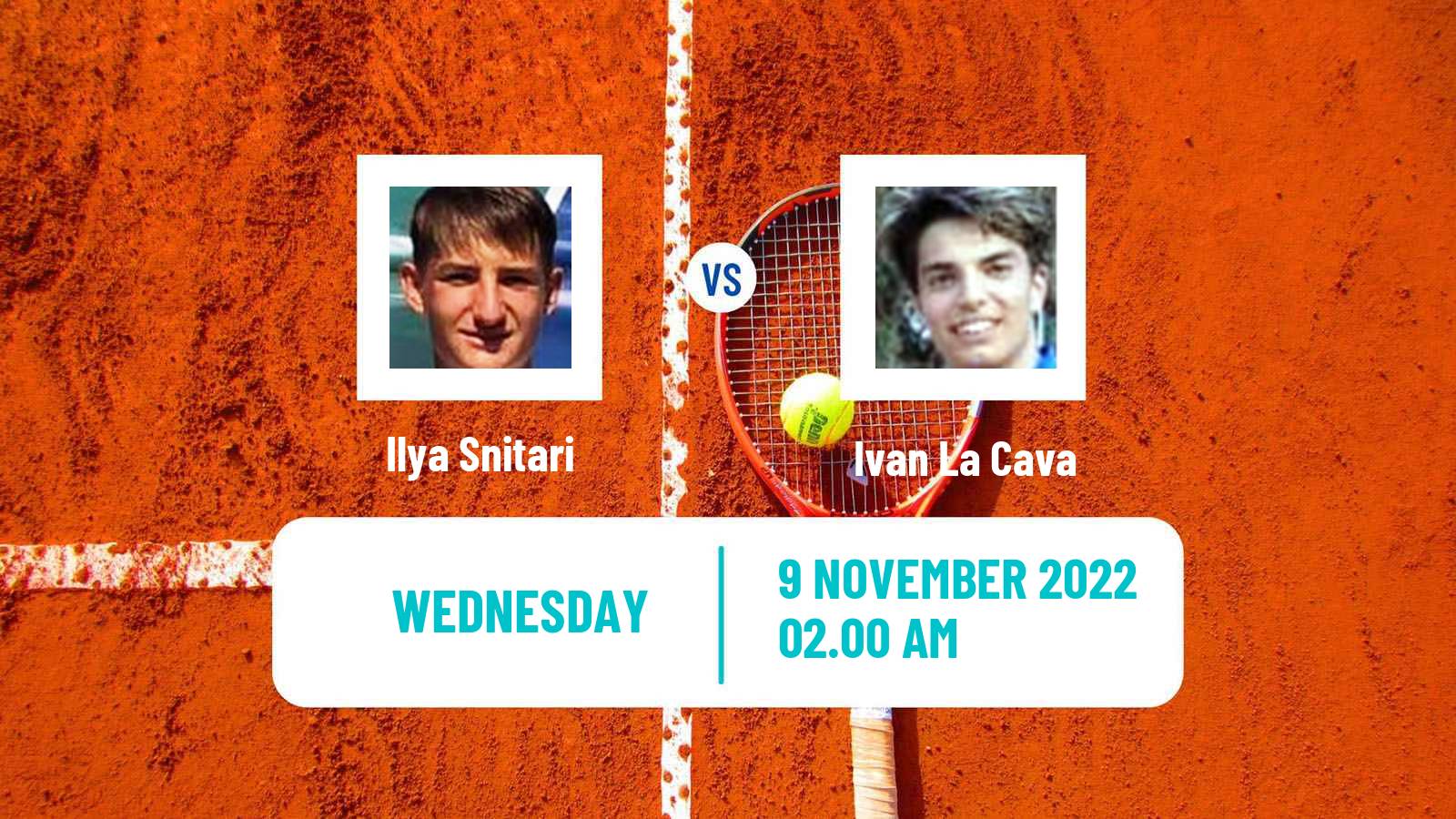 Tennis ITF Tournaments Ilya Snitari - Ivan La Cava
