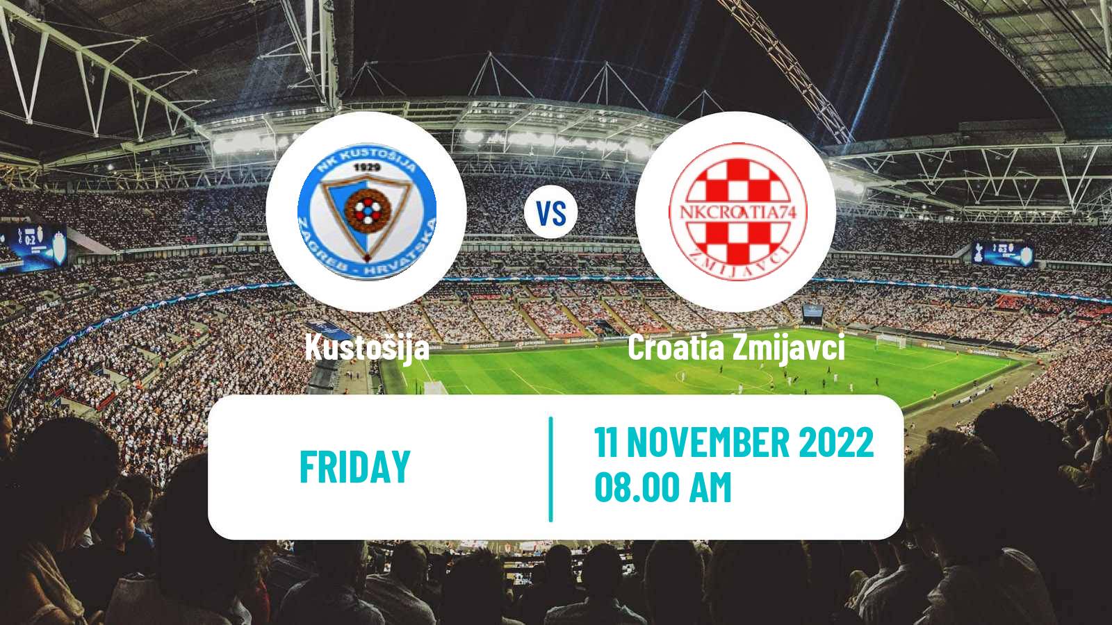 Soccer Croatian Prva NL Kustošija - Croatia Zmijavci