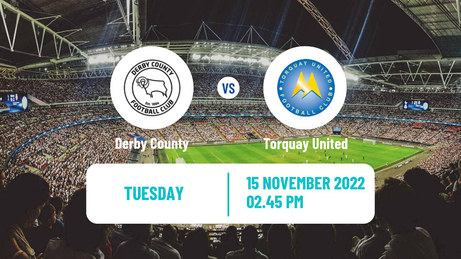 Soccer English FA Cup Derby County - Torquay United