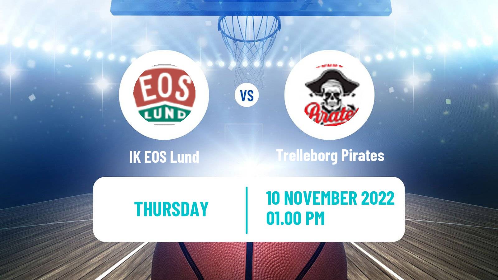 Basketball Swedish Superettan Basketball IK EOS Lund - Trelleborg Pirates